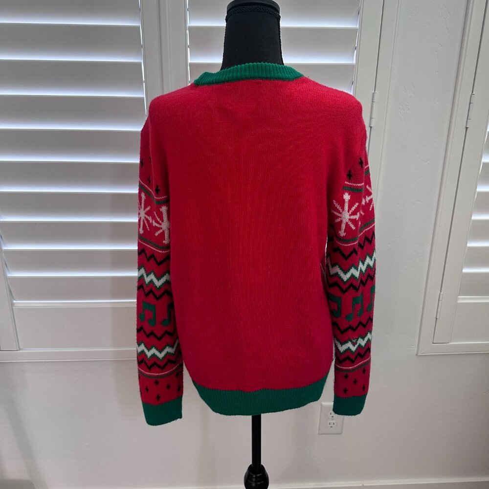 Baaa Humbug Sheep Christmas Party Sweater (M) View 3